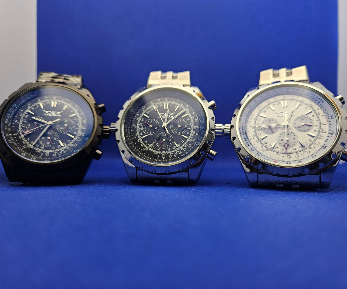 Jaragar Aviation-Style Automatic Pilot Watch (Model TM212)
