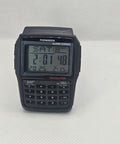 Retro Black Digital Calculator Watch | Vintage Phonebook Wristwatch