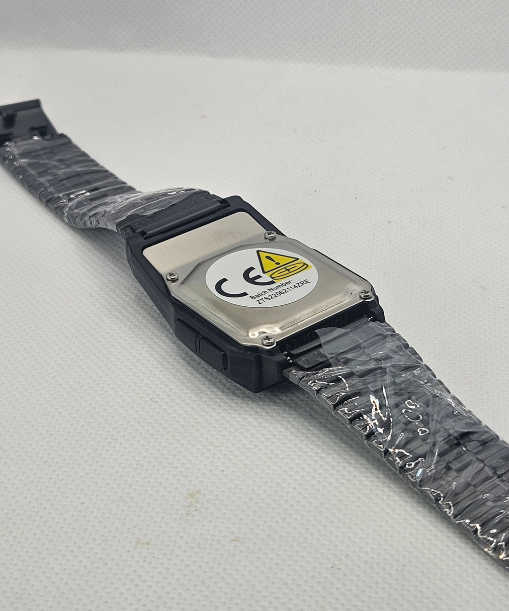Retro Black Digital Calculator Watch | Vintage Phonebook Wristwatch