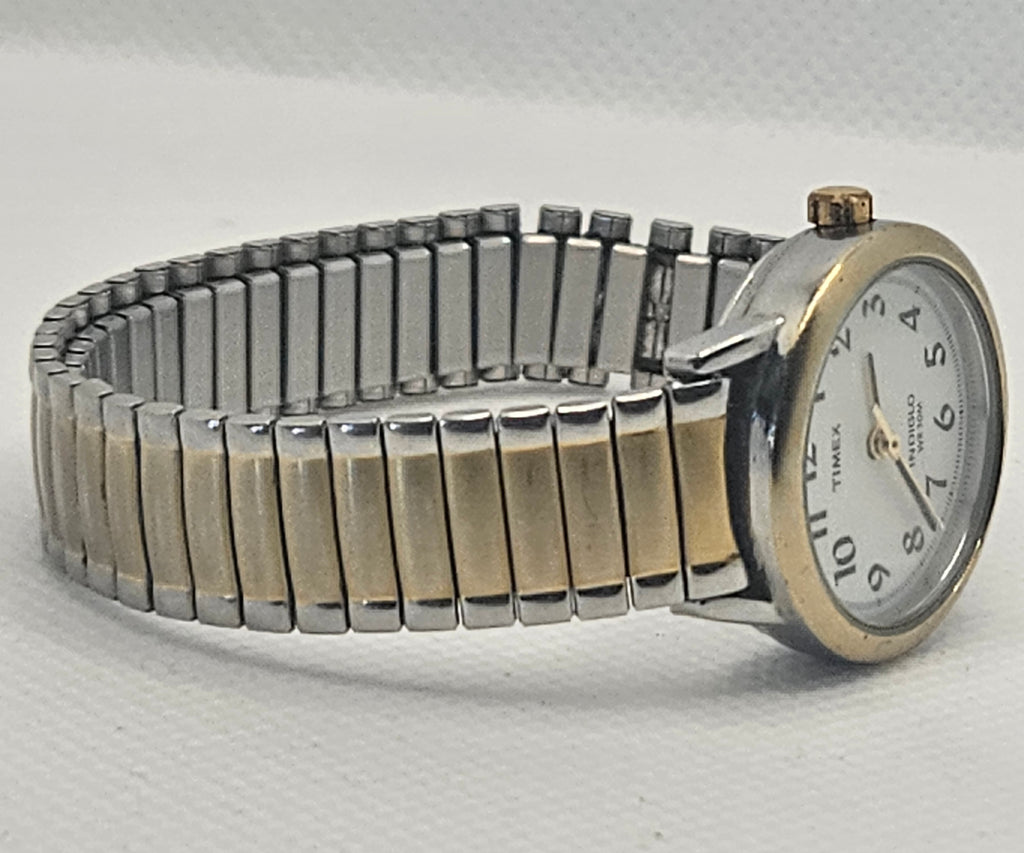 Vintage 2004 Timex Indiglo Two-Tone Expansion Watch