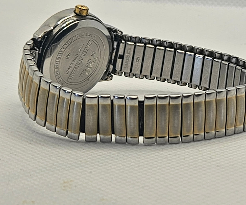 Vintage 2004 Timex Indiglo Two-Tone Expansion Watch