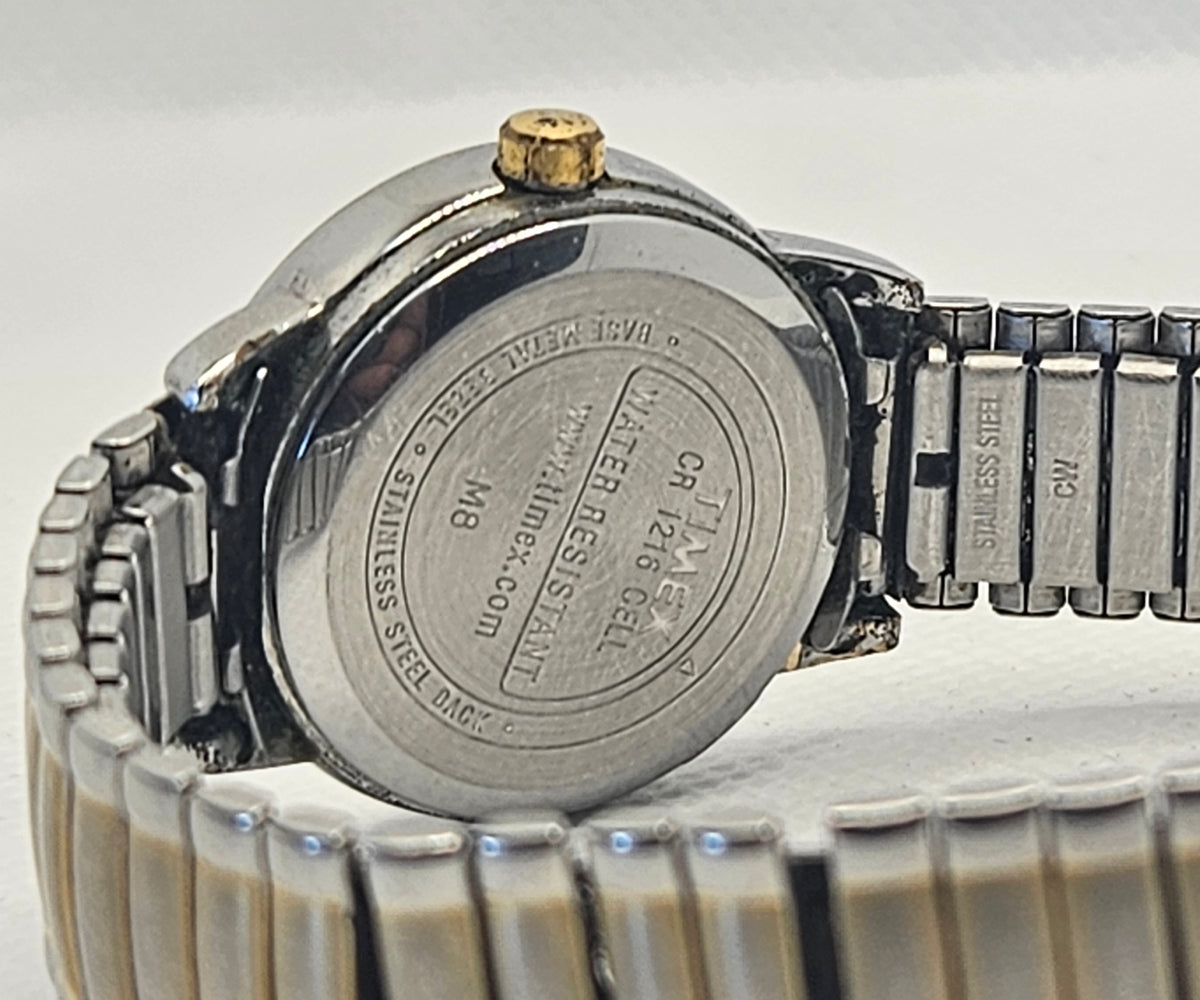 Vintage 2004 Timex Indiglo Two-Tone Expansion Watch