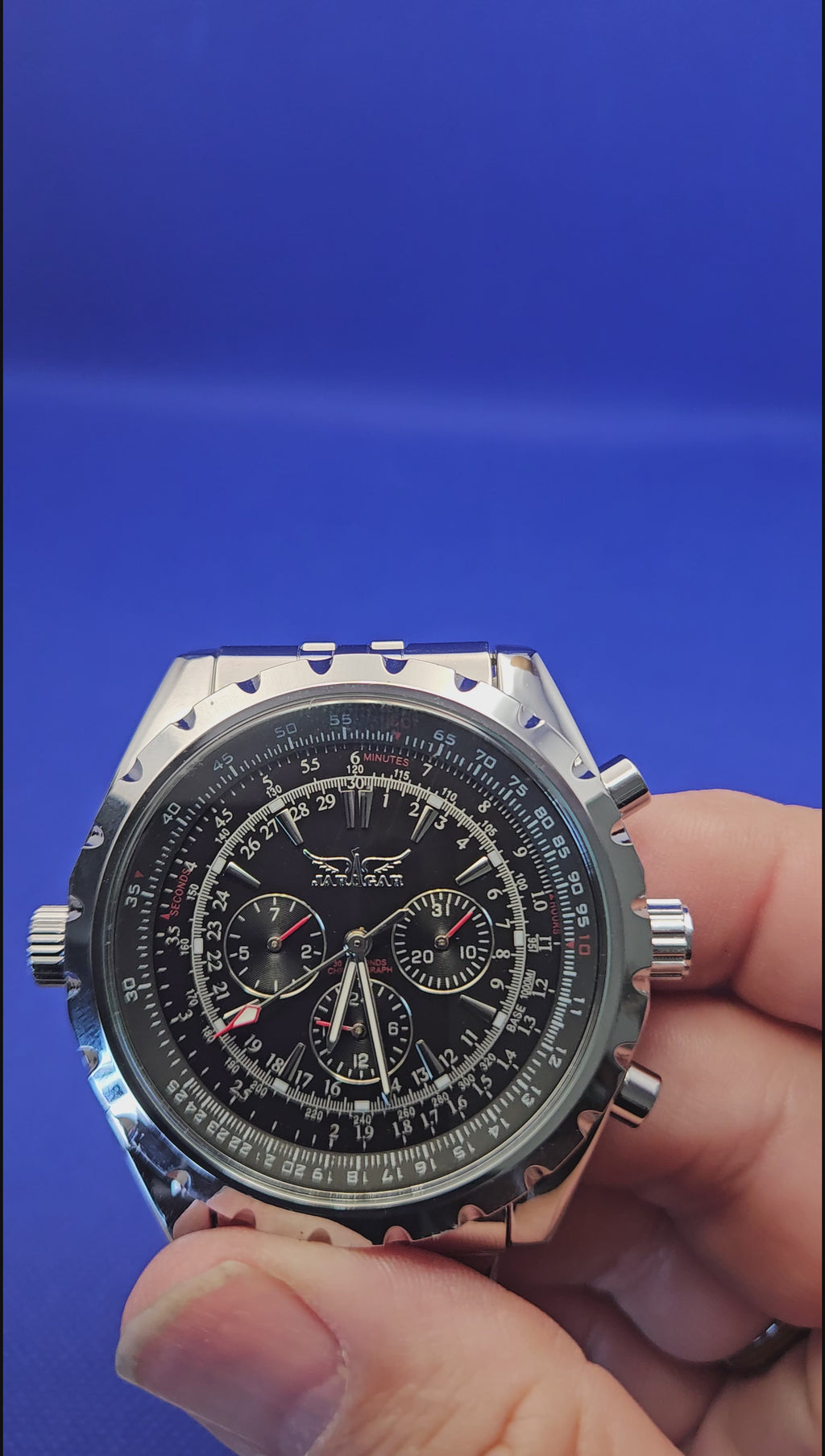 Jaragar Aviation-Style Automatic Pilot Watch (Model TM212)